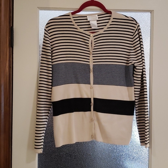 Designers Originals Sweaters - 3 for $25 Tan/black M Designers Originals cardigan sweater